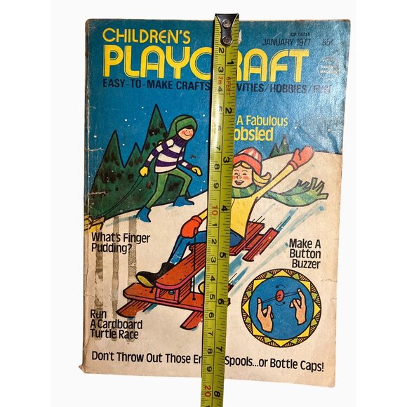 Childrens Playcraft Magazine January 1977 Easy-To-Make Crafts Activities Hobbies - Picture 15 of 15